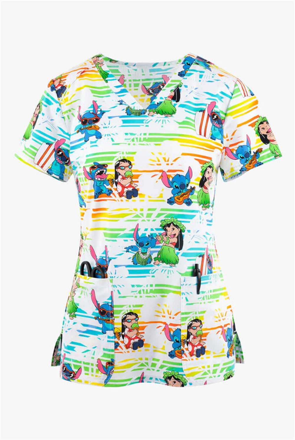 Disney Print Nurse Scrub