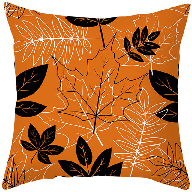 Maple Leaf Pumpkin Pillowcase