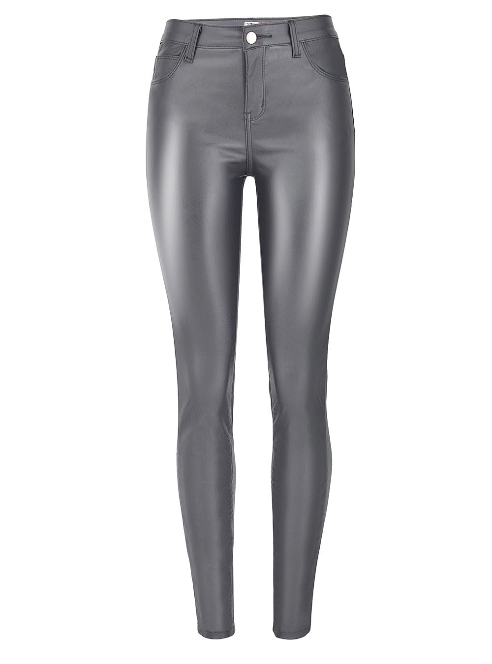 Women's body leather pants denim pants