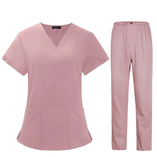 Short Sleeve Medical Scrubs Set