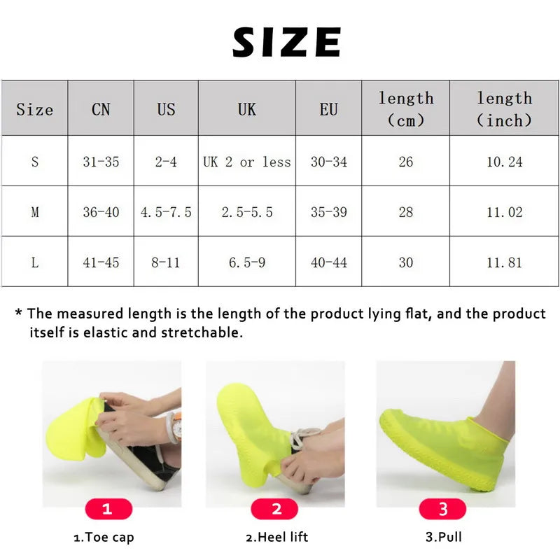 Waterproof Non-slip Silicone Shoe Cover