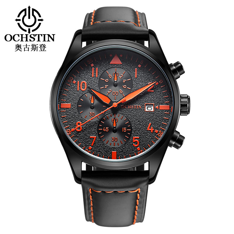 Mens Business Watches Top Brand Luxury Waterproof Chronograph Watch