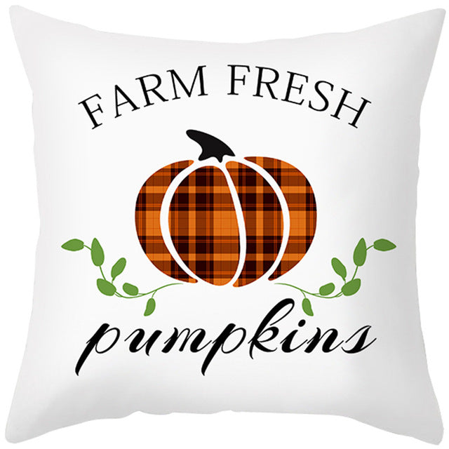 Maple Leaf Pumpkin Pillowcase