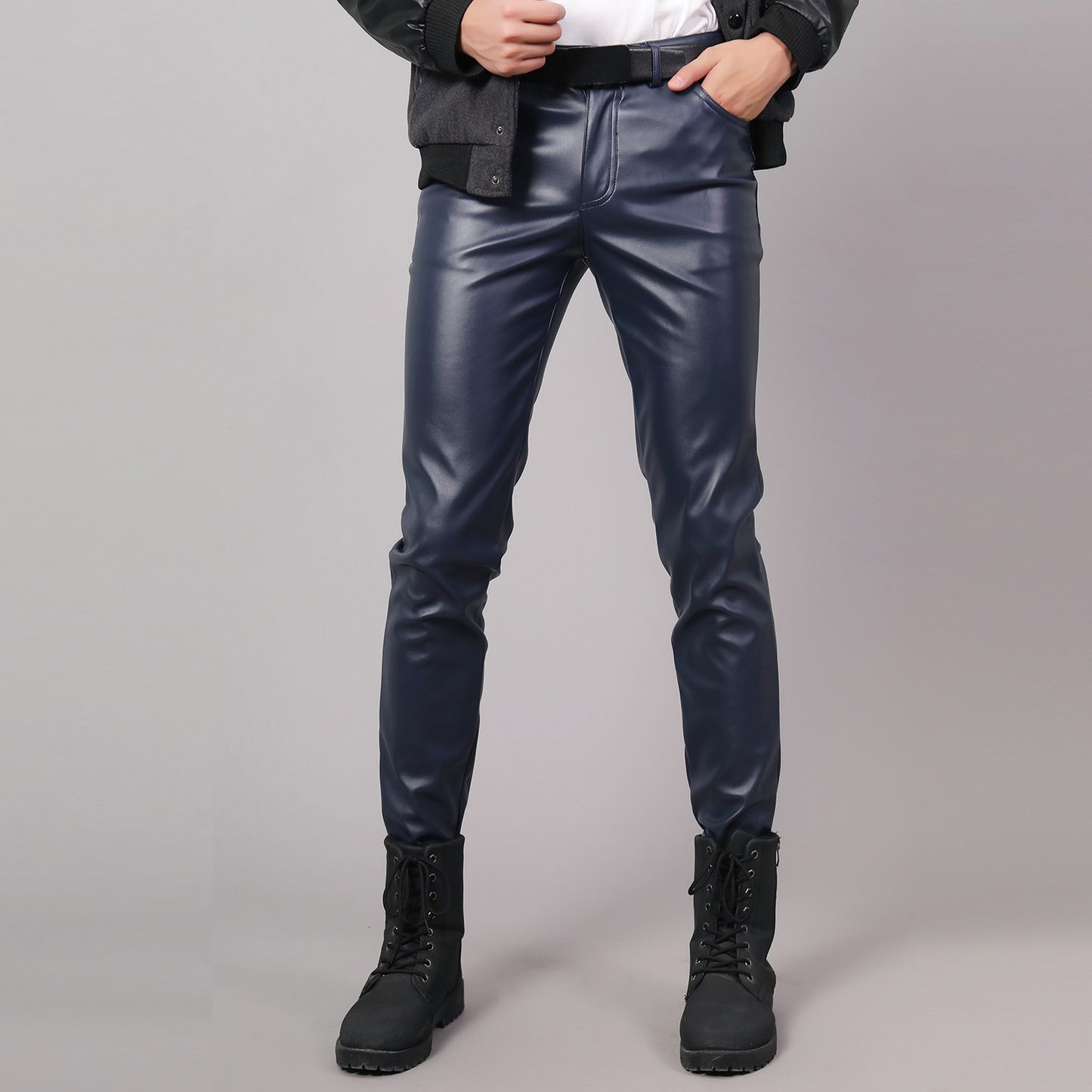 Ayden Leather Slim Pants