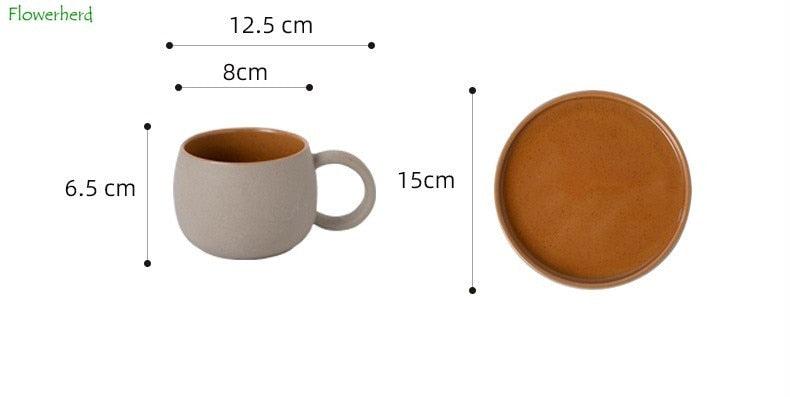 Round Ceramic Coffee Mug