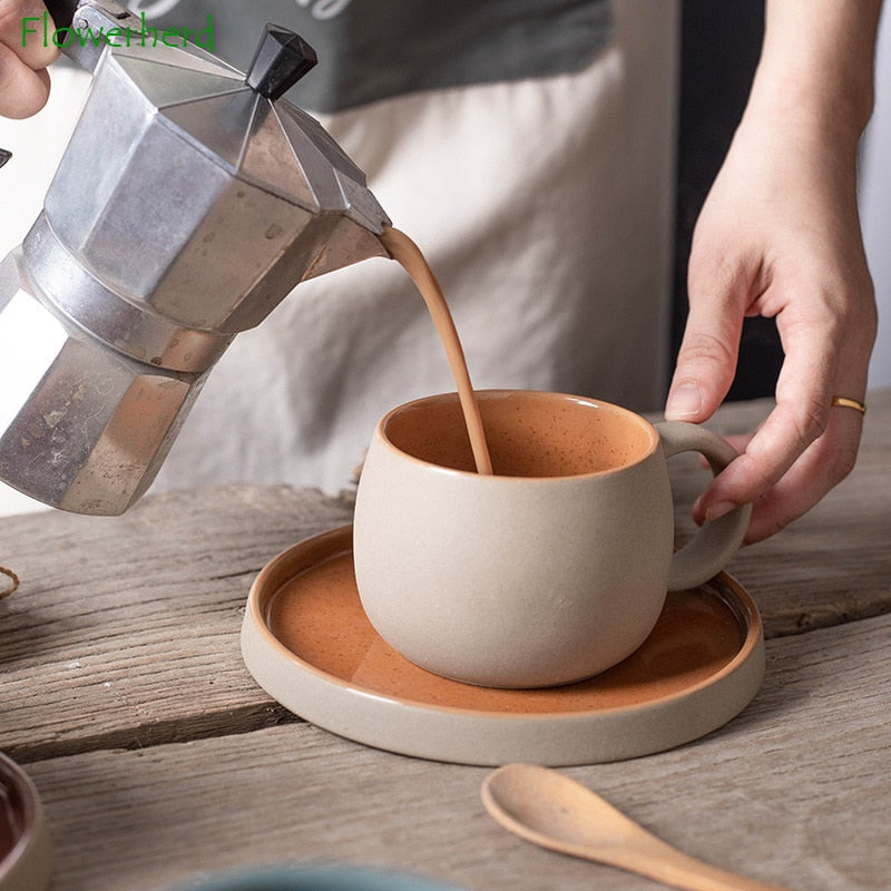 Round Ceramic Coffee Mug