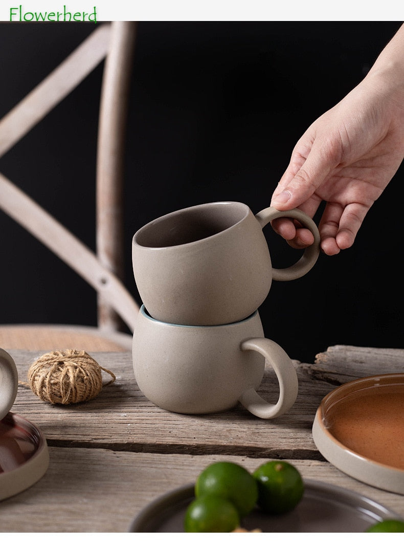 Round Ceramic Coffee Mug